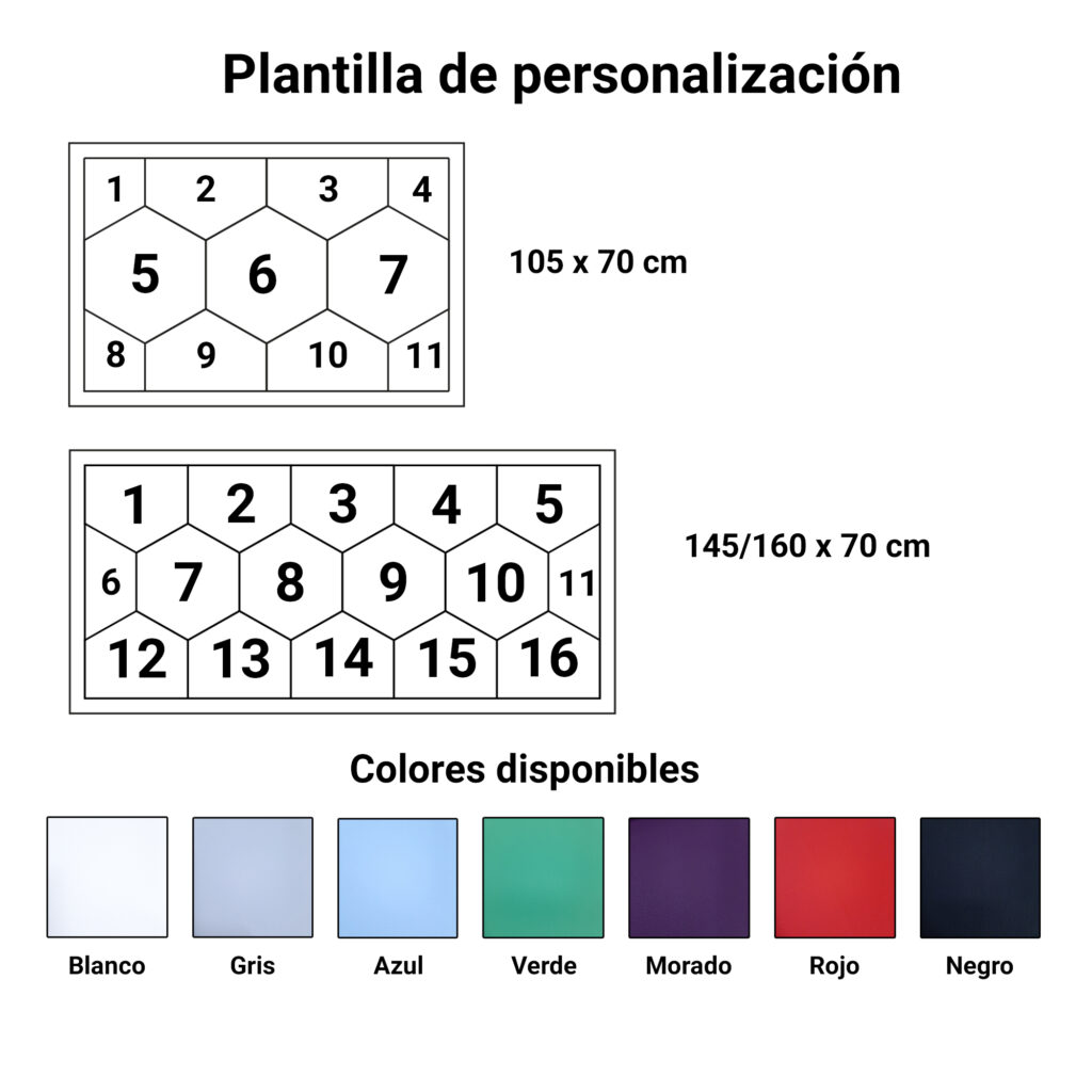 Personalización de los cabeceros Enserio . 12 plantilla de personalizacion alba